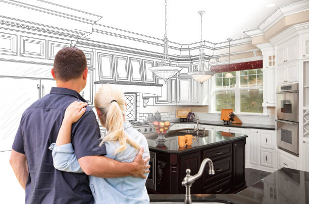 Custom kitchen cabinets installed in a Dickerson home